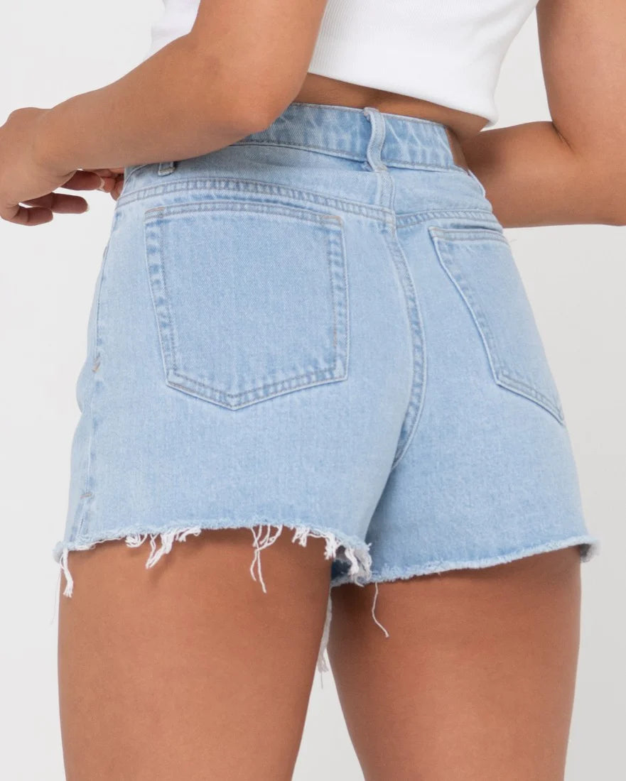 Rusty Penny Kick Sky Blue Flare Denim Short WKL0683