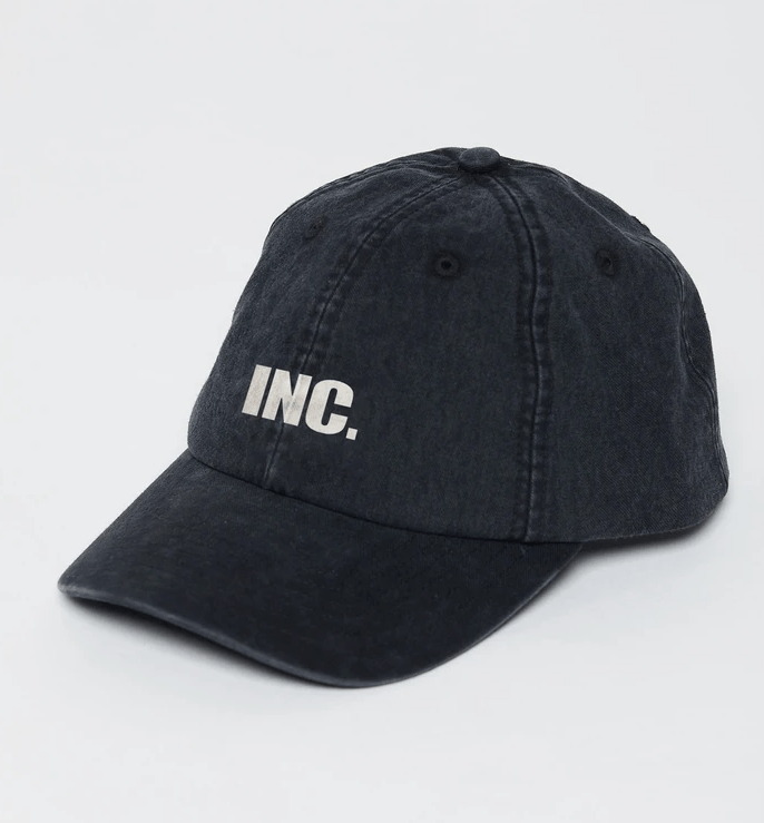 Its Now Cool The Dad Cap Washed Black INC705-WSB