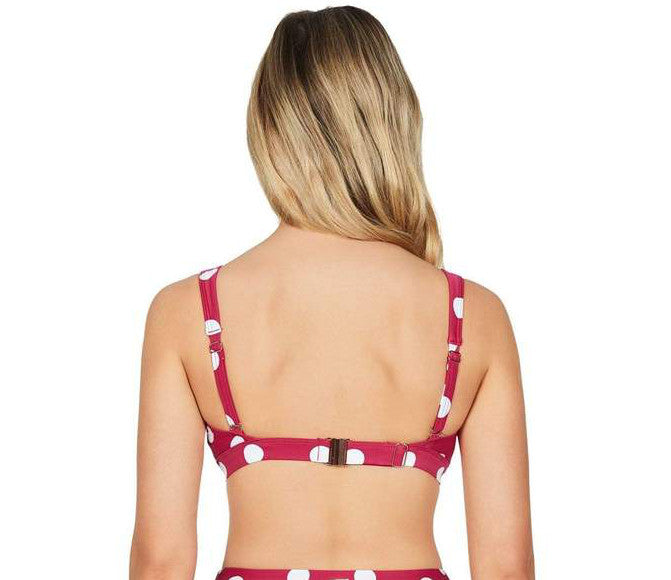 Sea Level Rose Polka Dot Square Neck DD/E Bra SL3199PD