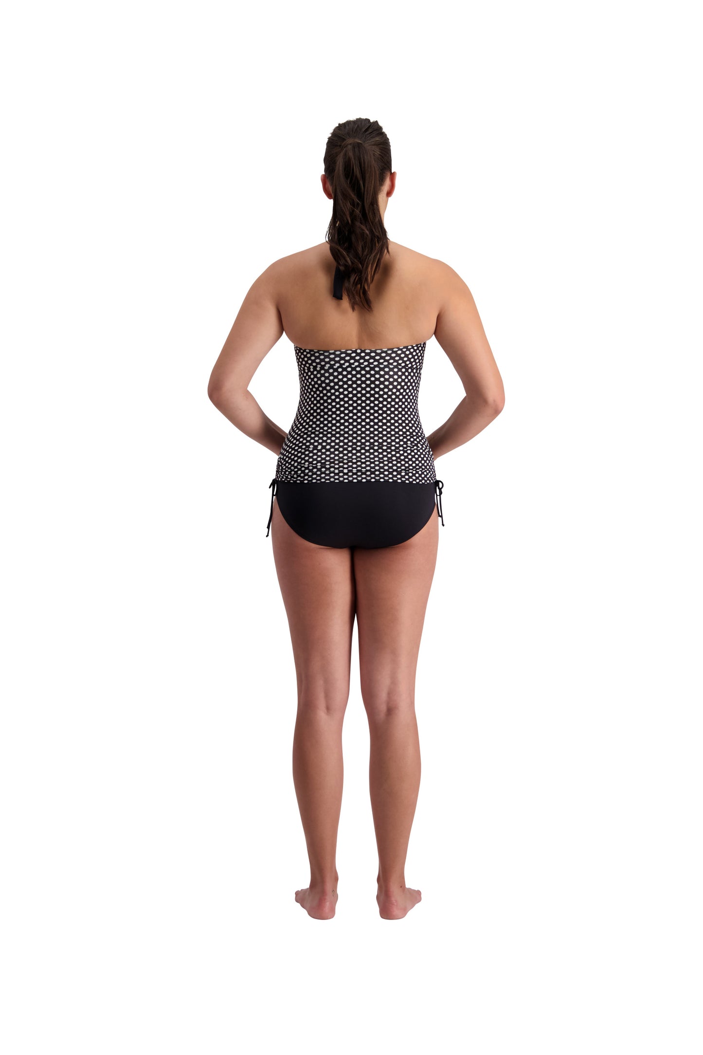 Quayside Q178609PT Tank Suit with Skirt Polka Dot