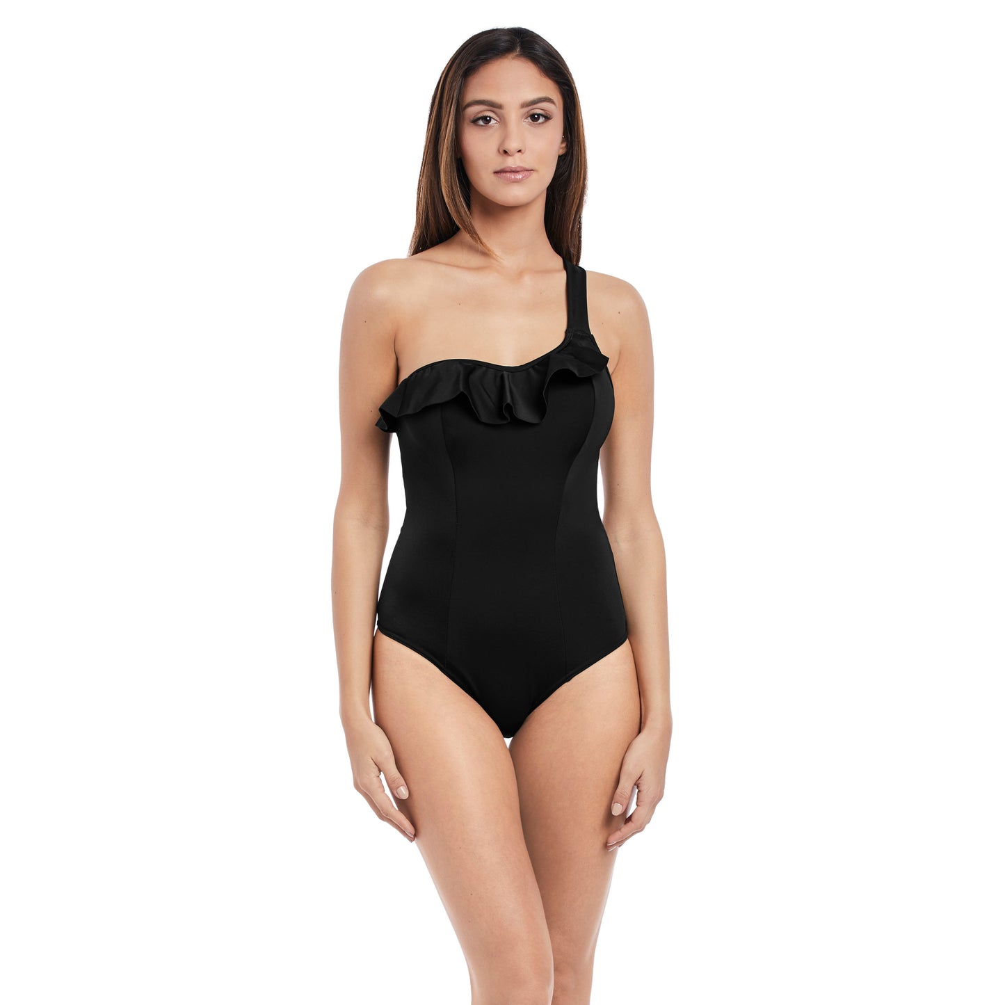 Freya Remix UW Black Sculpt Frilled One Piece AS3949