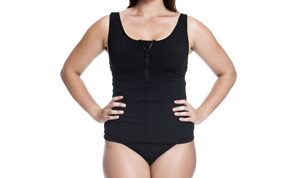 Funkita Black Zip Front Tankini FF04L00090