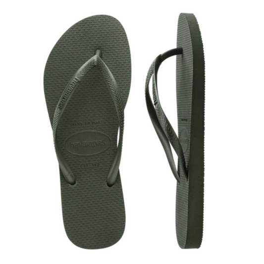 Havaianas Slim Metallic Green Olive