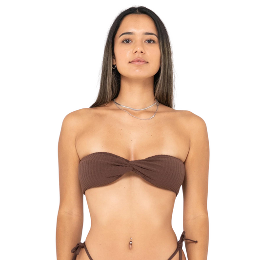 Rusty Java Lucky Twist Bandeau Bikini Top SWL1660