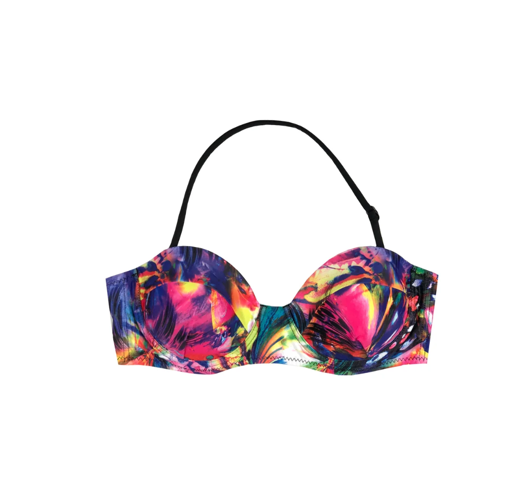 Salty Ink Neon Bandeau Bikini 289