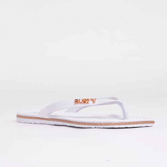 Rusty Flippin Thong White/Rose Gold FOL0125