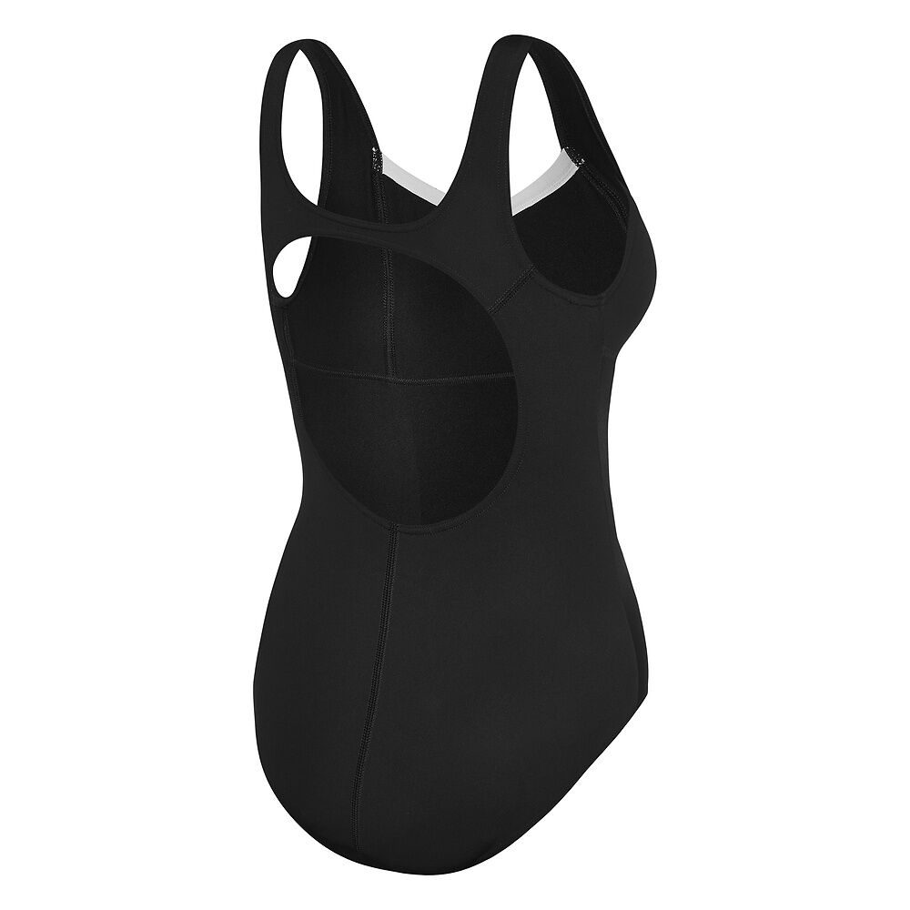 Speedo Black/White Contour Motion One Piece 8-0045013503