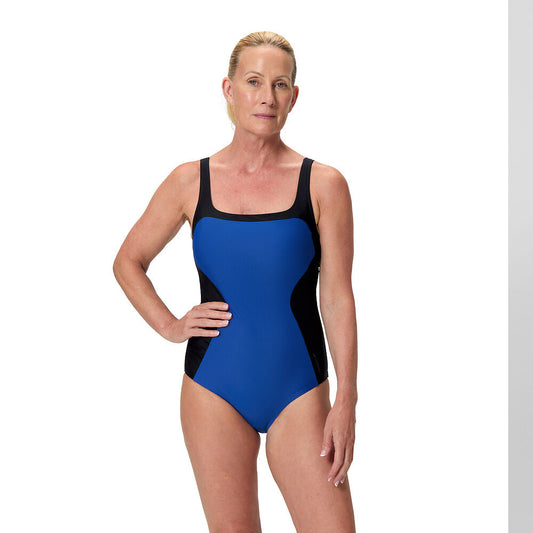 Speedo Colorblock Contour Onepiece Black/Blue 8-A00169003