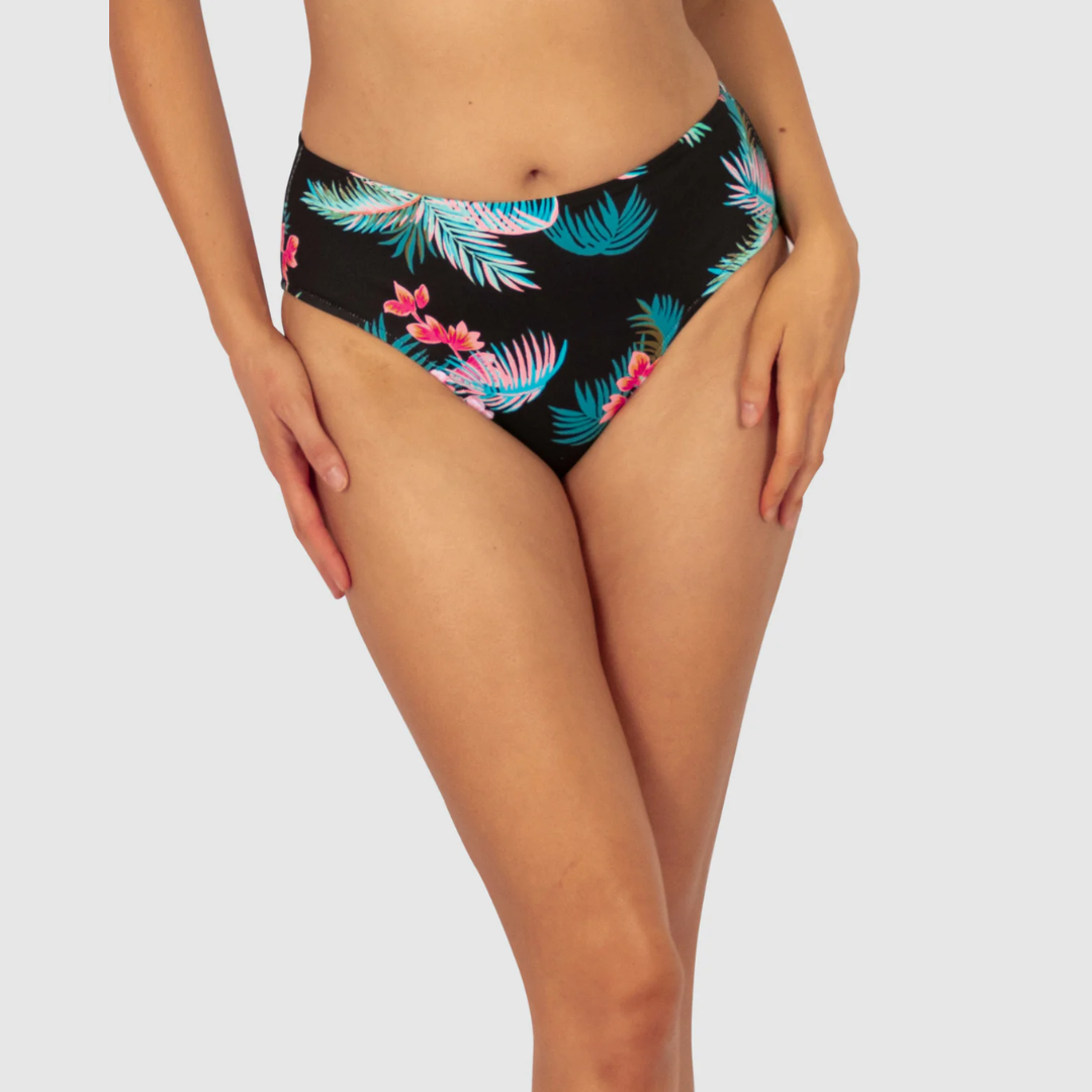 Baku Amalfi Black Mid Bikini Pant PANT632AFI