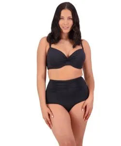 Moontide High Waisted Gathered Pant Black M7240CN