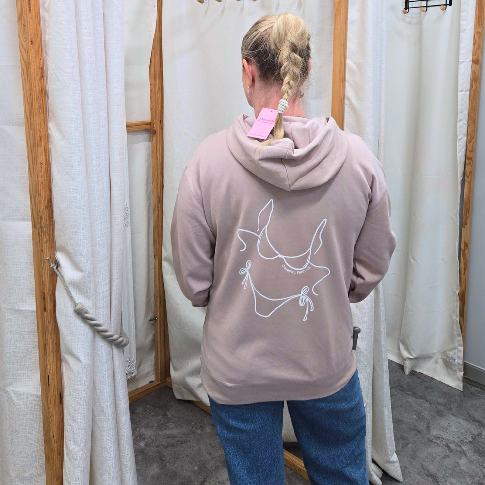 Daneechi Hoodie Bikini Dusty Rose