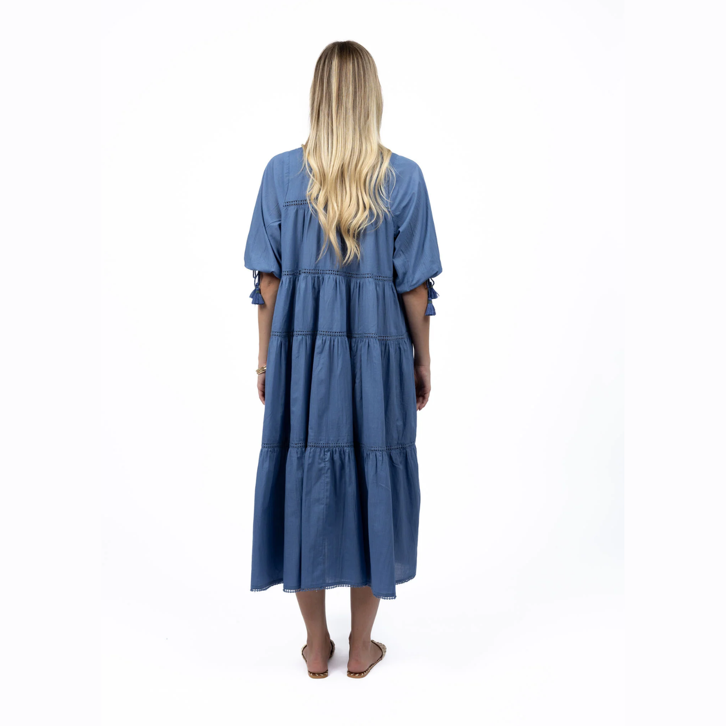 Humidity Louisa Tier Dress Paris Blue HS25307