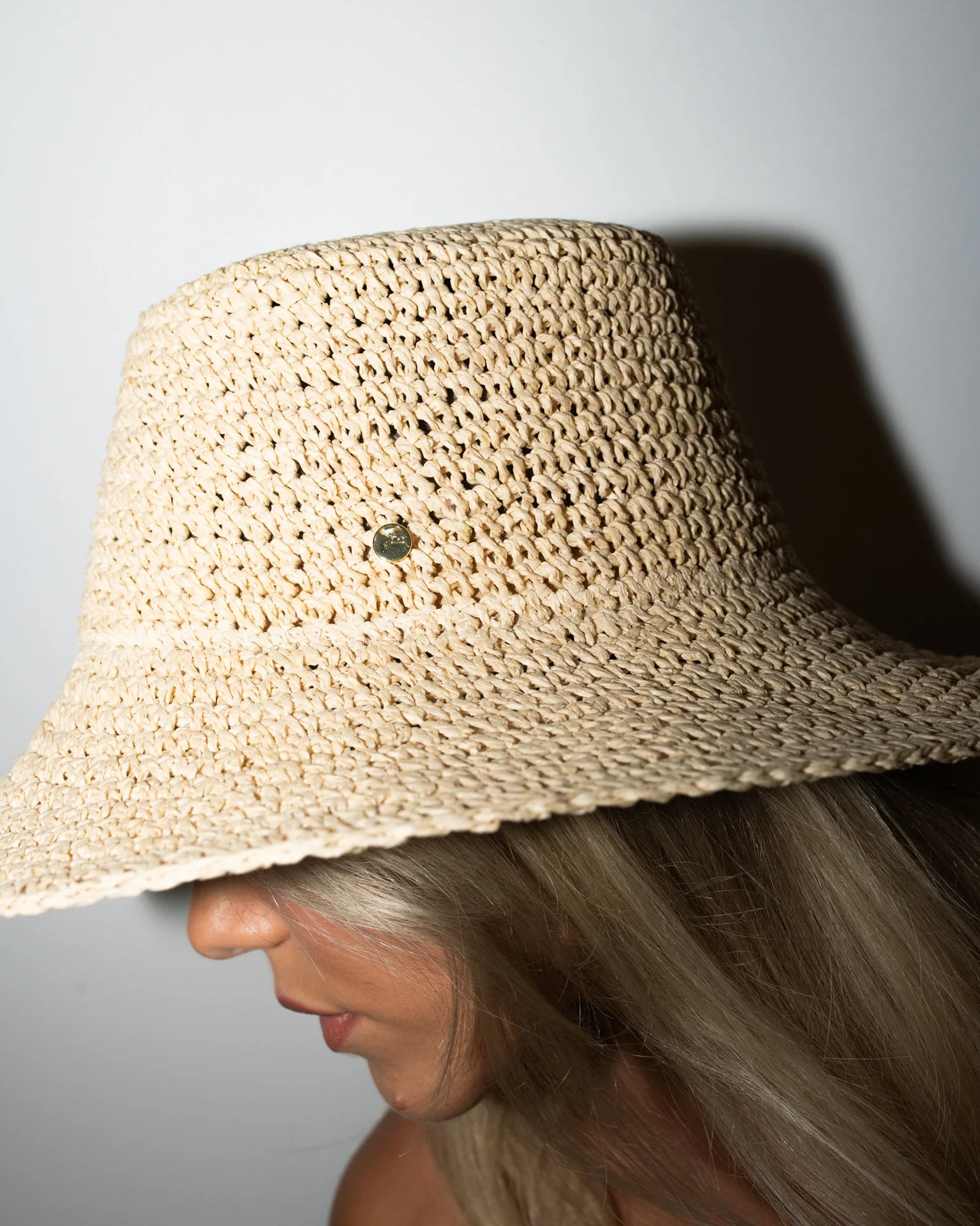 Rusty Natural Ariel Straw Bucket Hat HHL0573