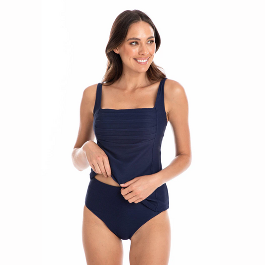 Togs Navy Texture Tankini Top TN16THS