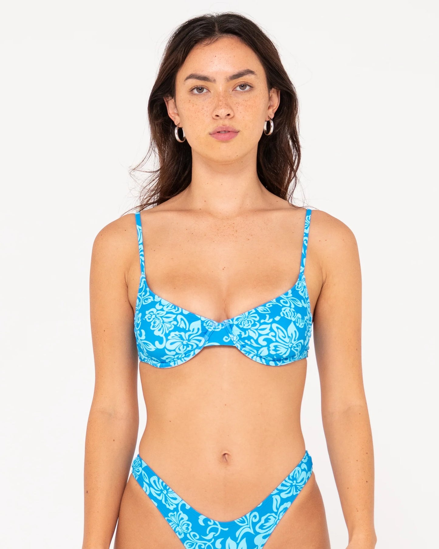 Rusty Aquarius Blue Cabo Balconette Bikini Top SWL1638