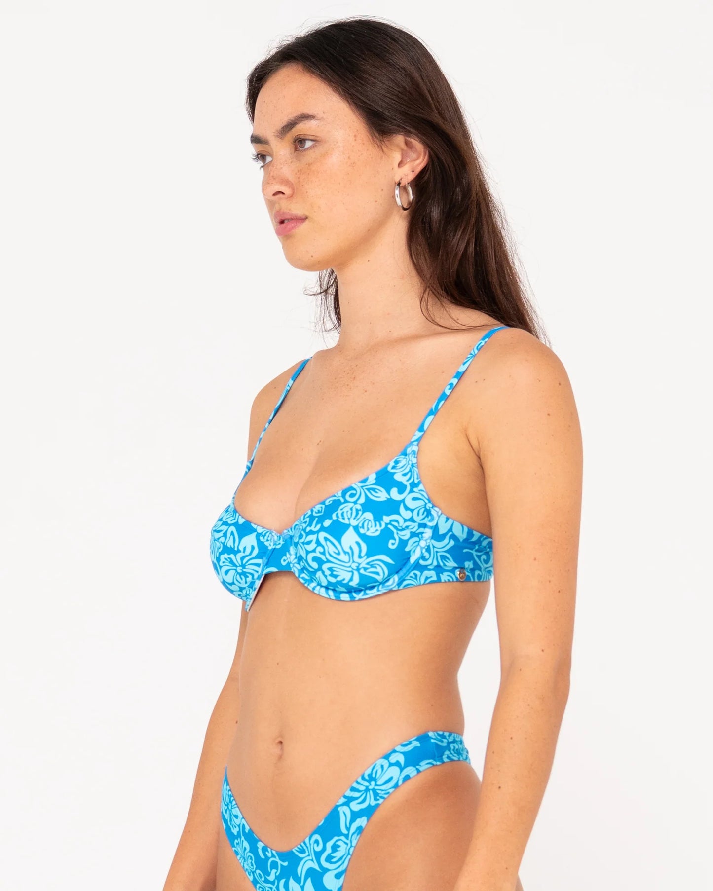 Rusty Aquarius Blue Cabo Balconette Bikini Top SWL1638