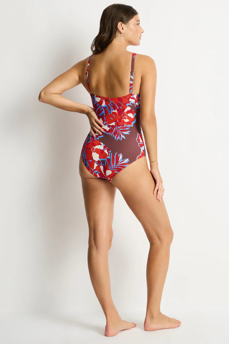 Sea Level Chocolate Tuscany Cross Front Multifit One Piece SL1532TU