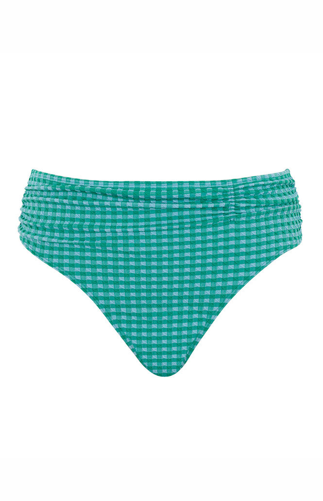 Panache green Gingham Midi Brief SW1729