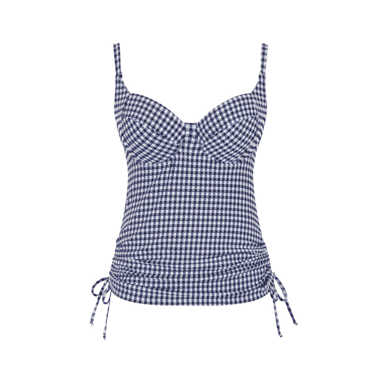 Panache Renee Balcony Navy Gingham Tankini SW1741