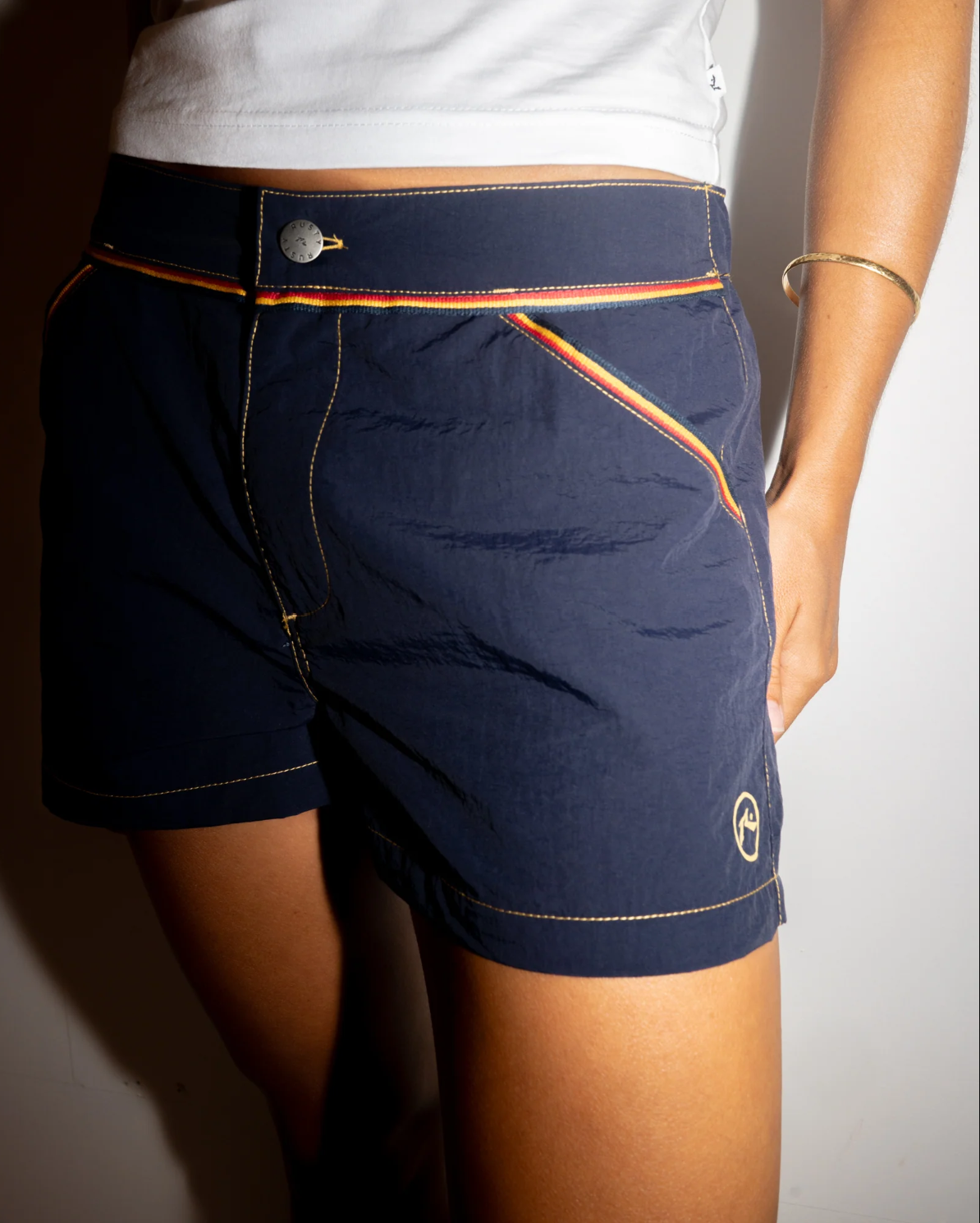 Rusty Navy Side Stripe Board Short BSL0386