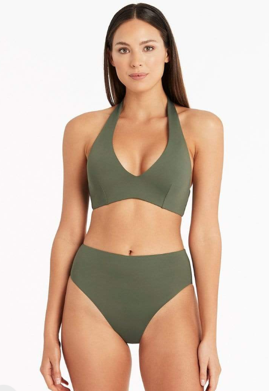 Sea Level Khaki Essentials Multifit Halter Bra SL3513ECO