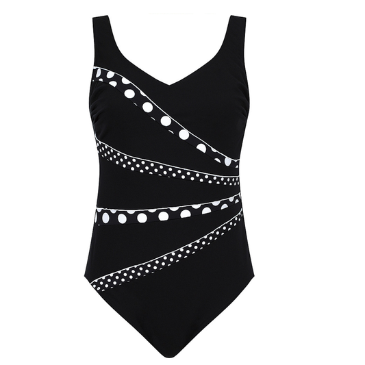 Sunmarin Navy Dot Chlorine Resistant One Piece 12616