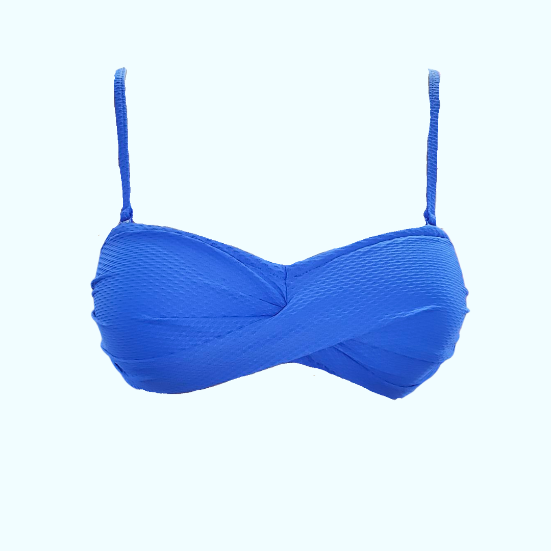 Baku Electric Blue Bandeau Rococco Bikini BRA719RKC