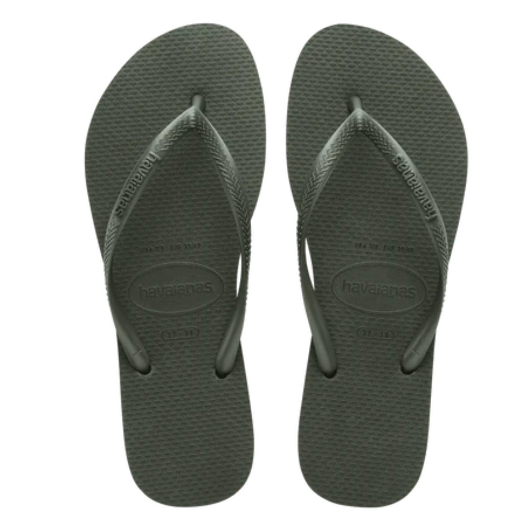 Havaianas Slim Metallic Green Olive