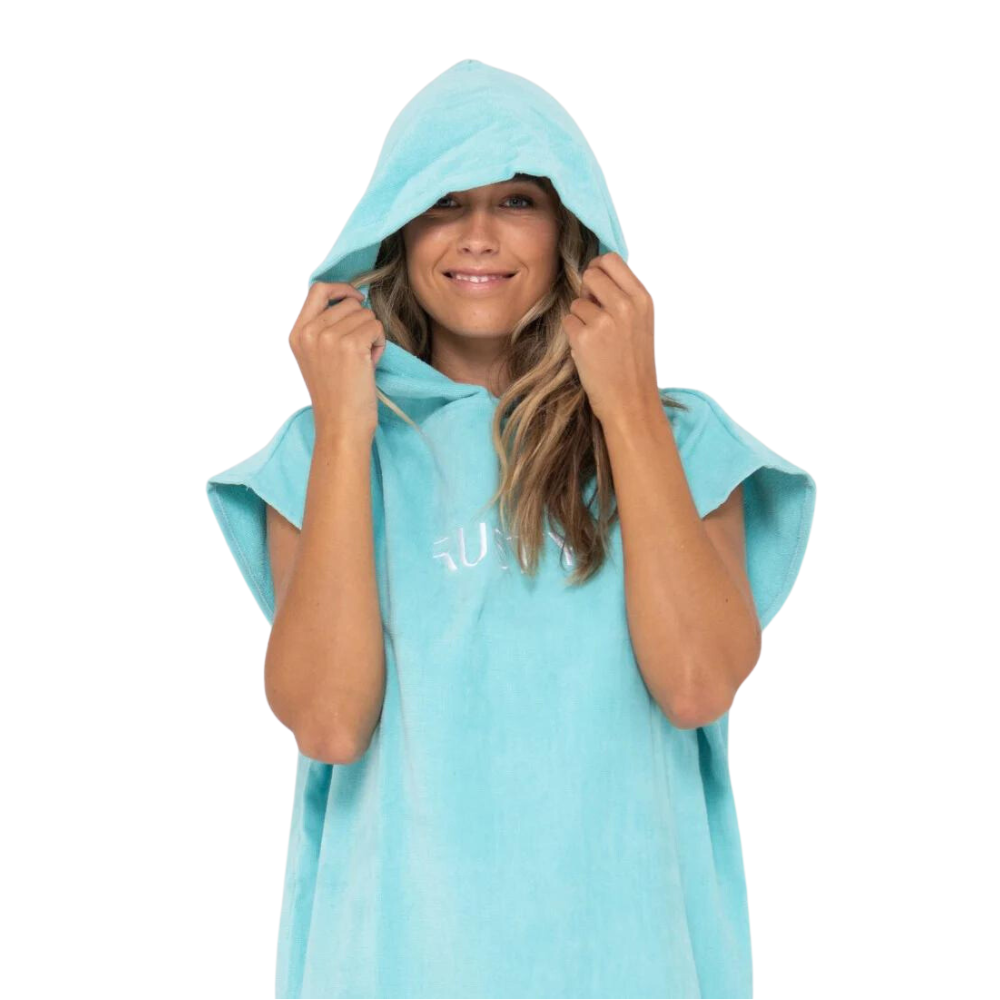 Rusty Change Towel Poncho - Turquoise TWL0176