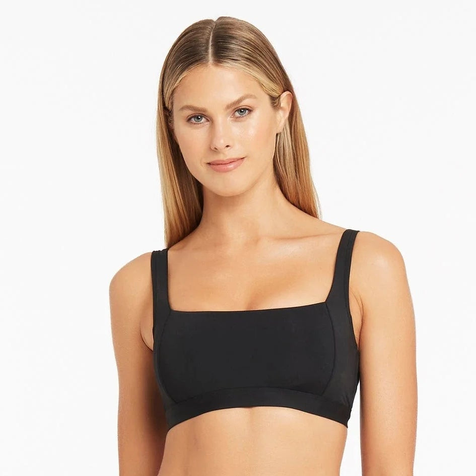 Sea Level Black Square Neck Bra SL3006ECO