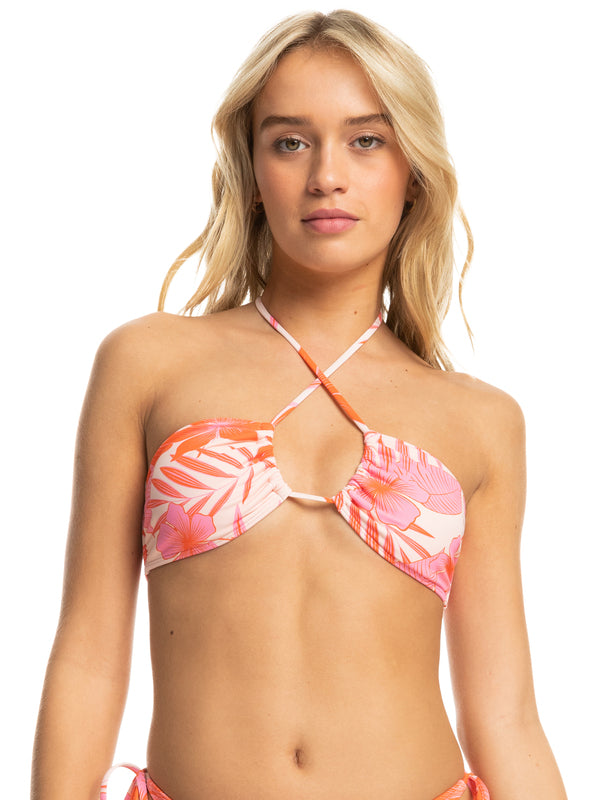 Roxy Pale Dogwood Hibiscus Beach Classics Fashion Tri ERJX305082