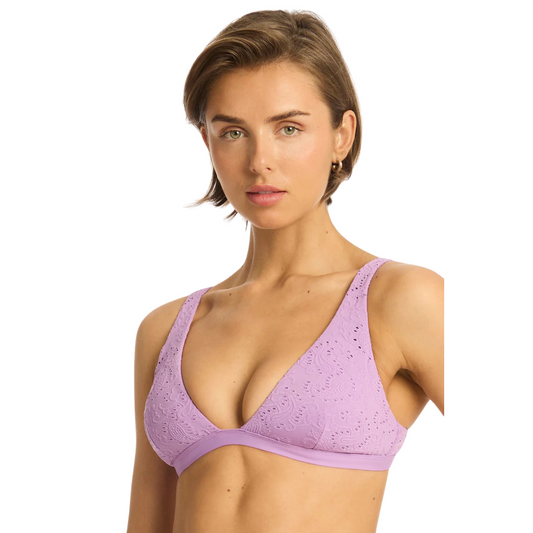 Sea Level Lavender Interlace Longline Bralette SL3010IL