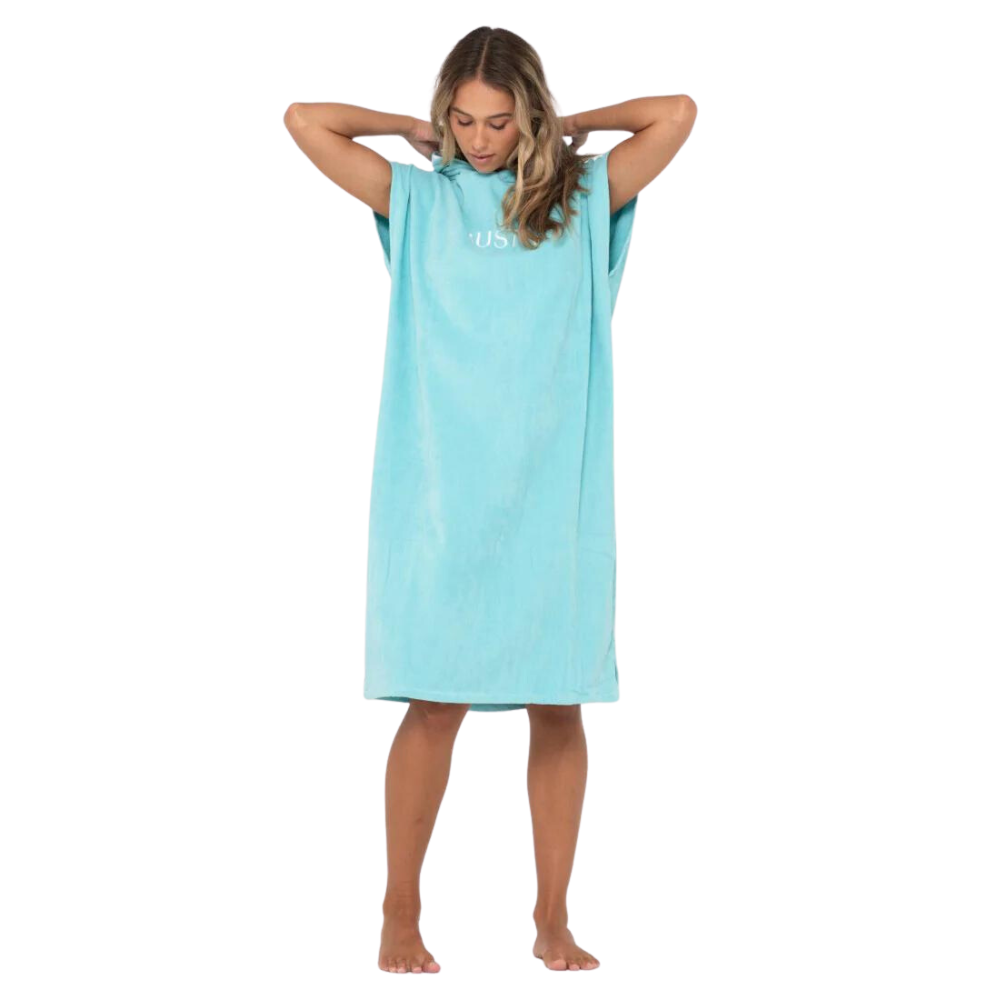 Rusty Change Towel Poncho - Turquoise TWL0176