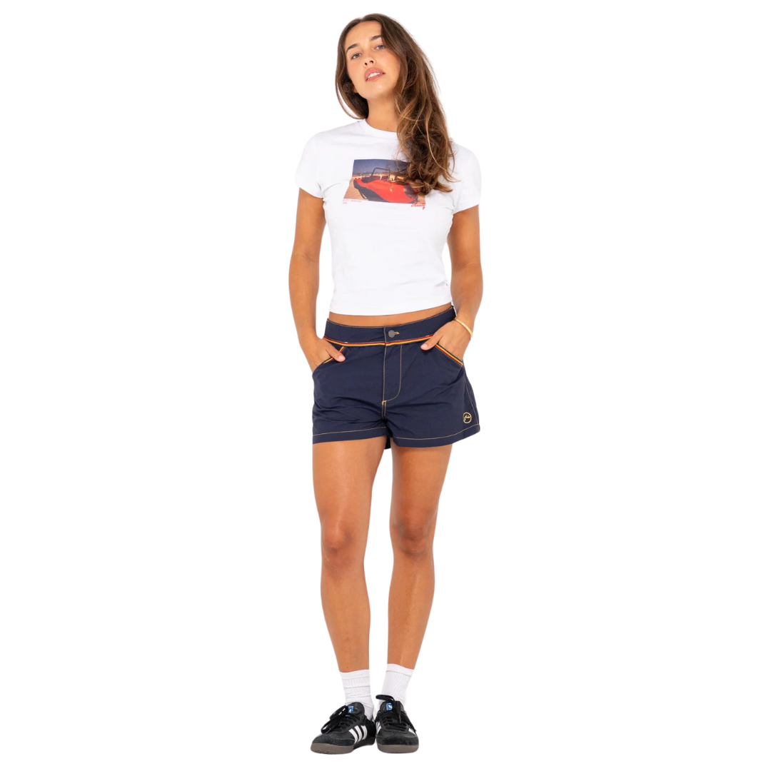 Rusty Navy Side Stripe Board Short BSL0386