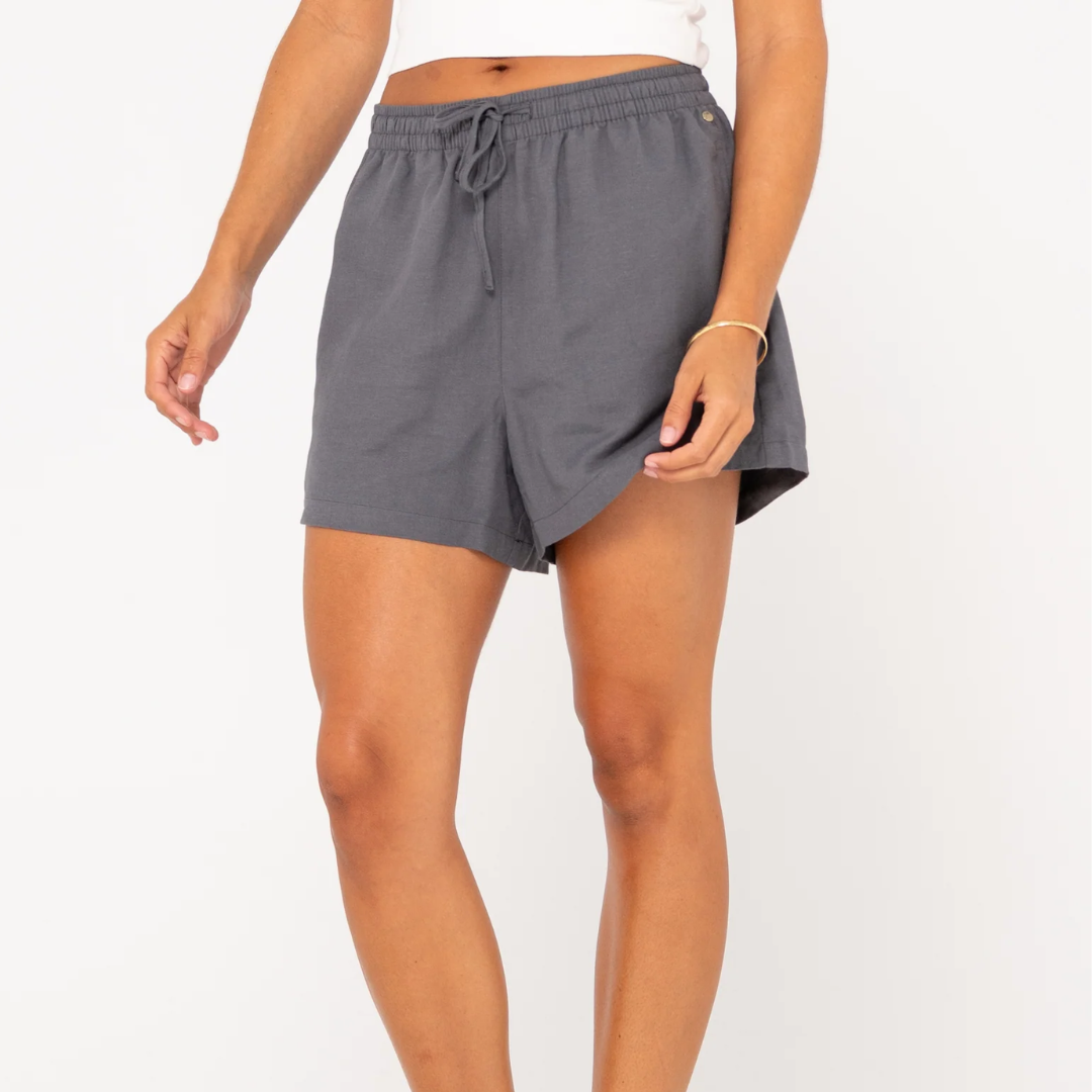 Rusty Coal Alannah Lounge Linen Short WKL0789