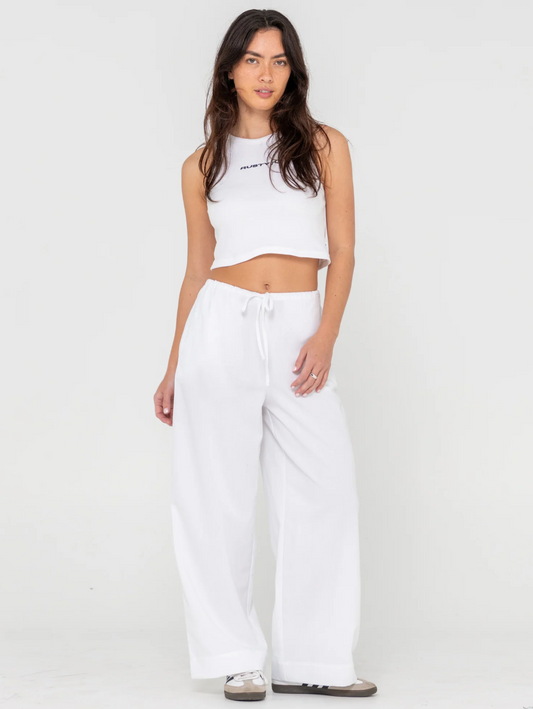 Rusty Bright White Palm Springs Lounge Pant PAL1436