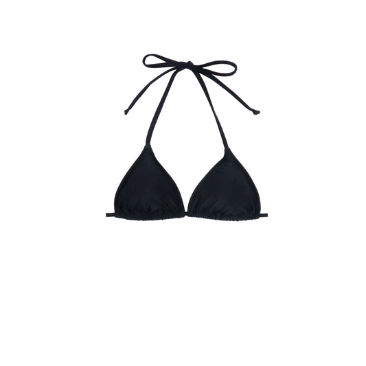 Salty Ink Black Slide Triangle Bikini Top 2024