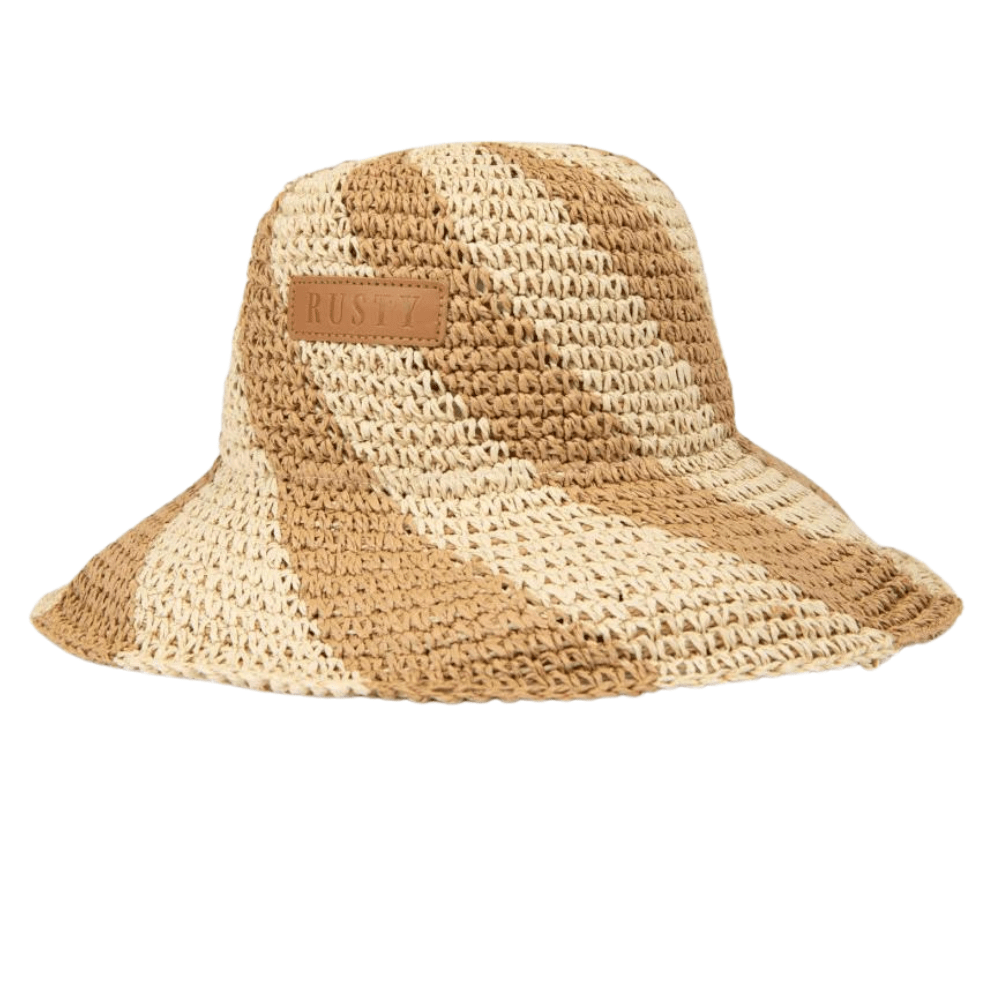 Rusty Natural/Caramel Sundae Swirl Straw Hat