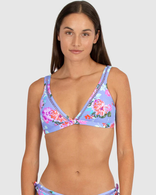 Baku Longline Bikini Top Paradiso Iris BRA072PRD