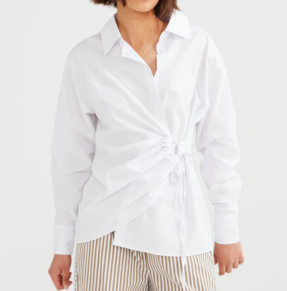 Daisy Says Empire Shirt White DS23013-2