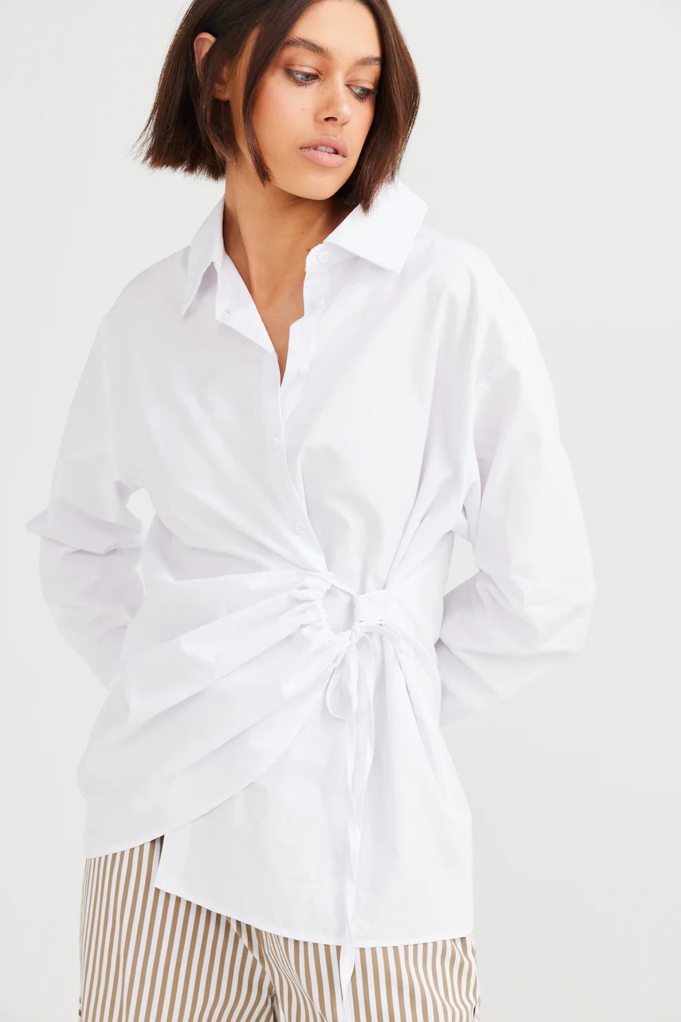 Daisy Says Empire Shirt White DS23013-2