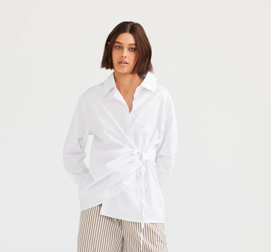 Daisy Says Empire Shirt White DS23013-2