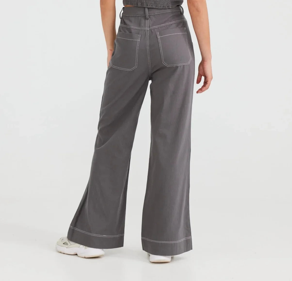 Daisy Says Charcoal Violet Pants DS23032