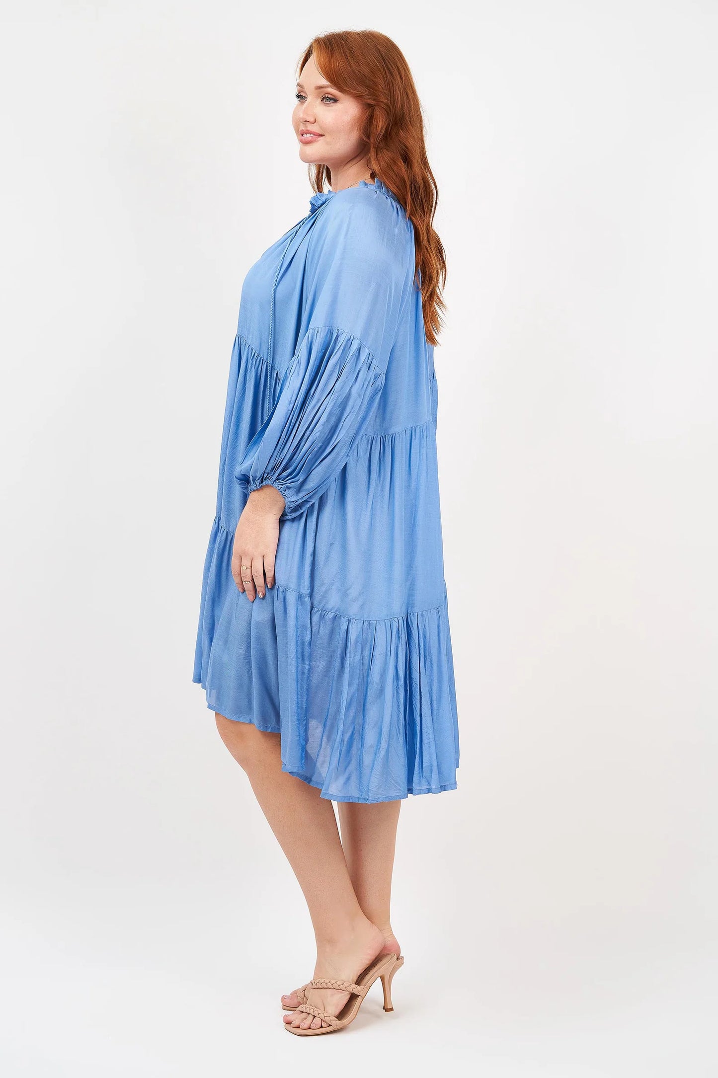 Naudic Molly Dress Cornflower Blue NE21-LV-201