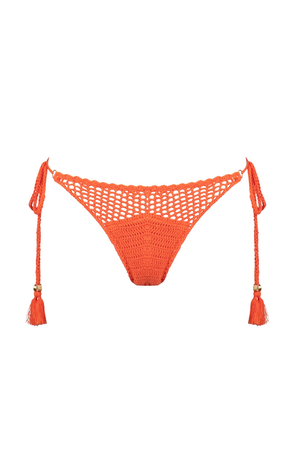 Tigerlily Coral Capri High Argentina Crochet Bottom T521099