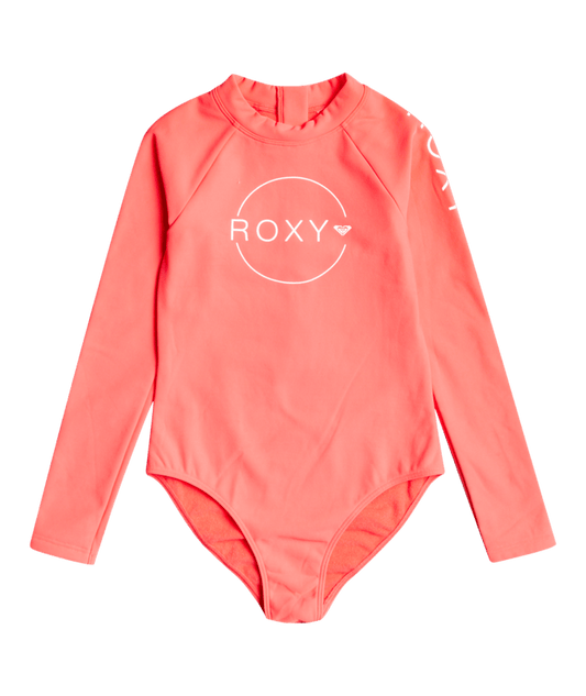 Roxy Girls Heater Long Sleeve Calypso Coral Surf Suit ERGWR03271