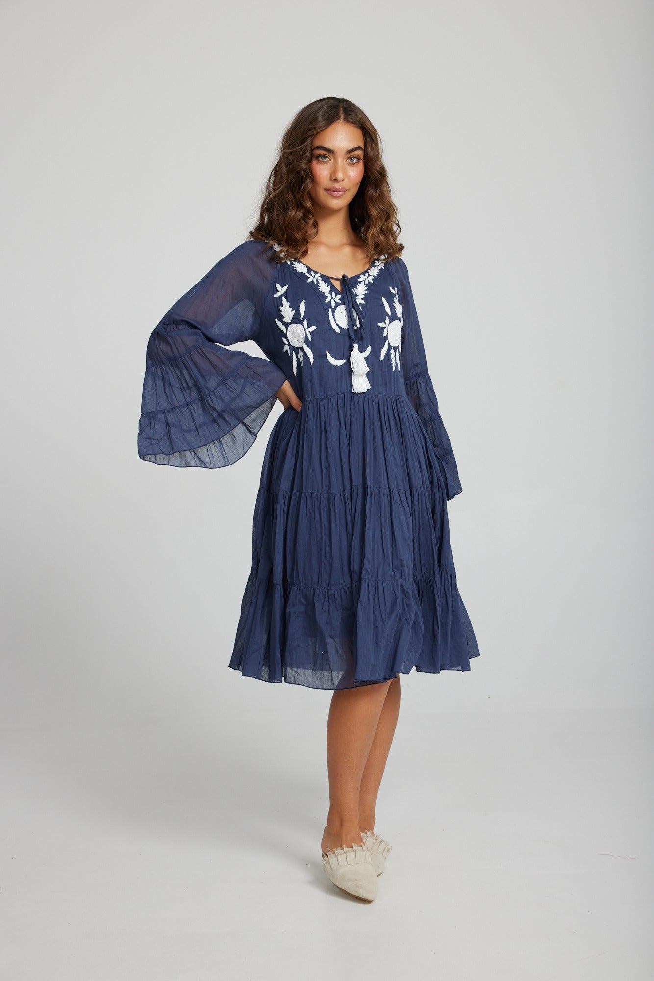 Holiday Jamaica Dress Navy H1124-1