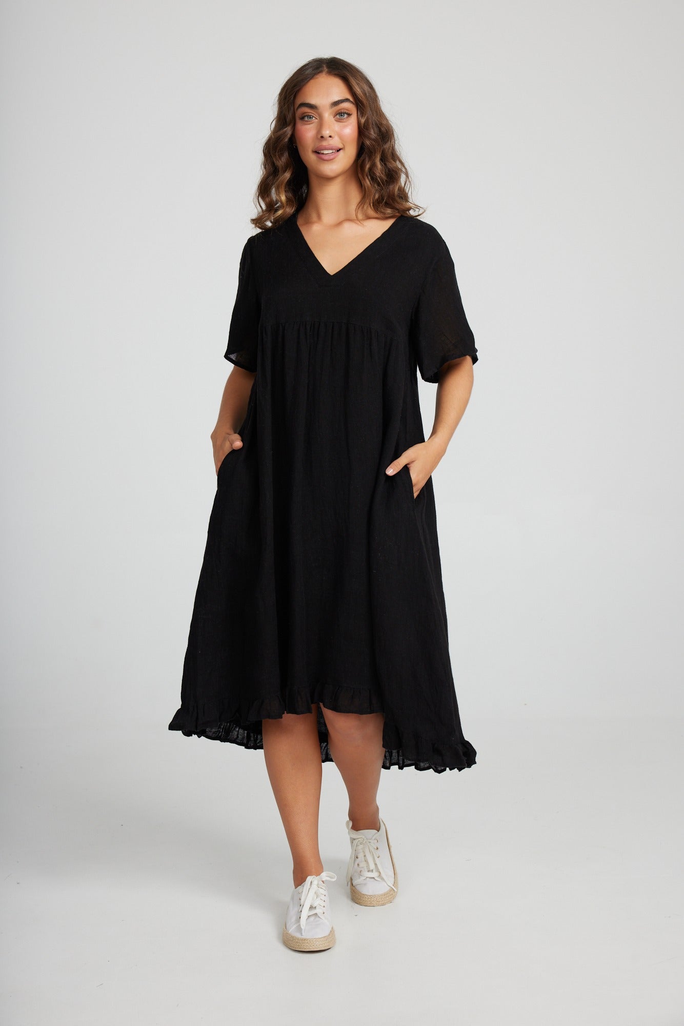 Holiday Canary Dress Black H1152-1