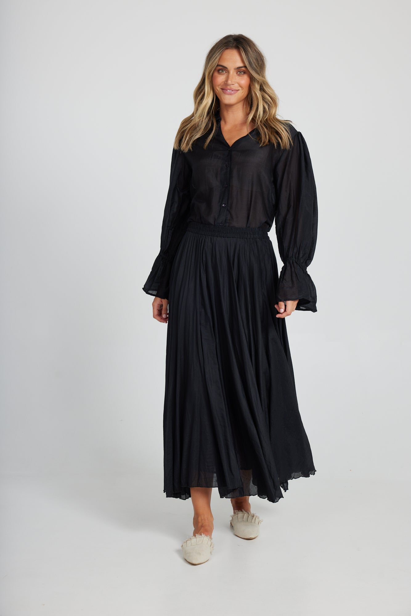 Holiday Black Village Skirt H1166-6