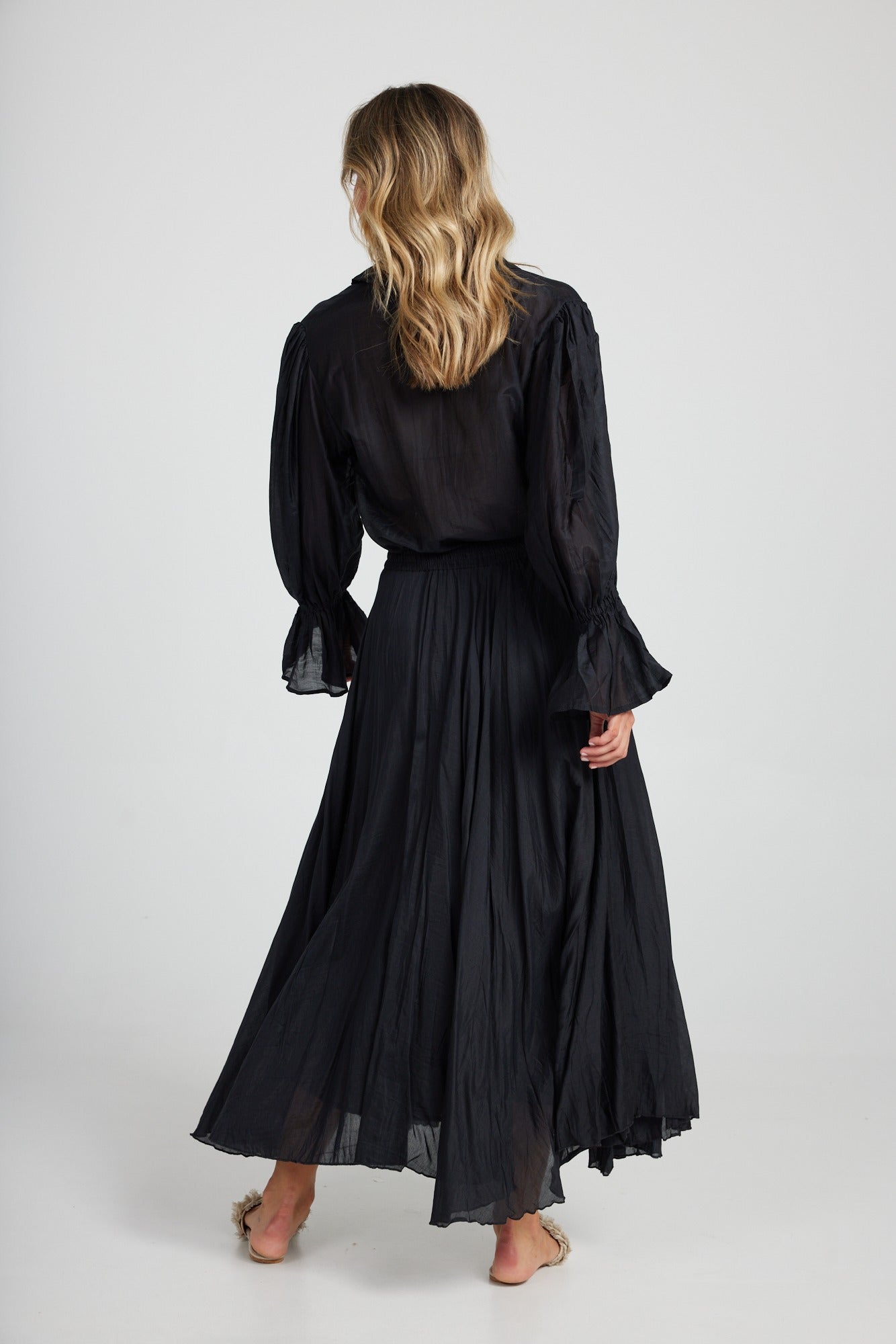 Holiday Black Village Skirt H1166-6